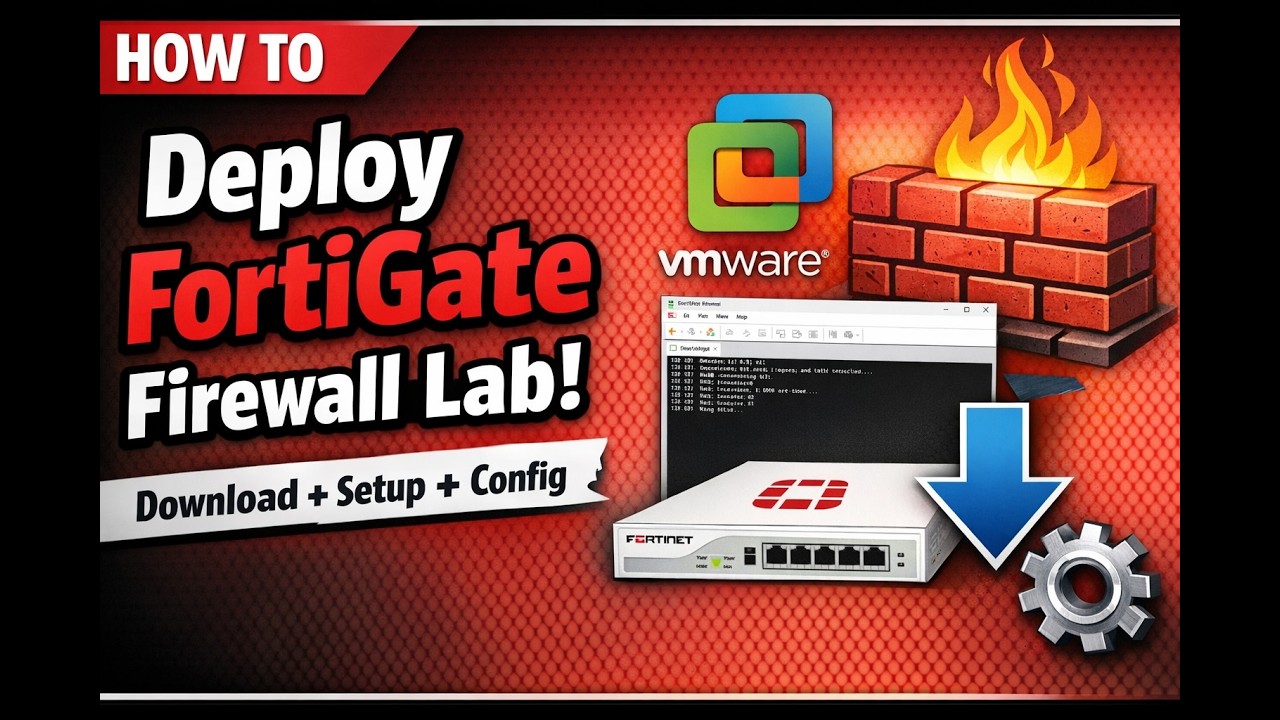 Download and Deploy Fortigate Firewall  into VMWare Workstation Lab