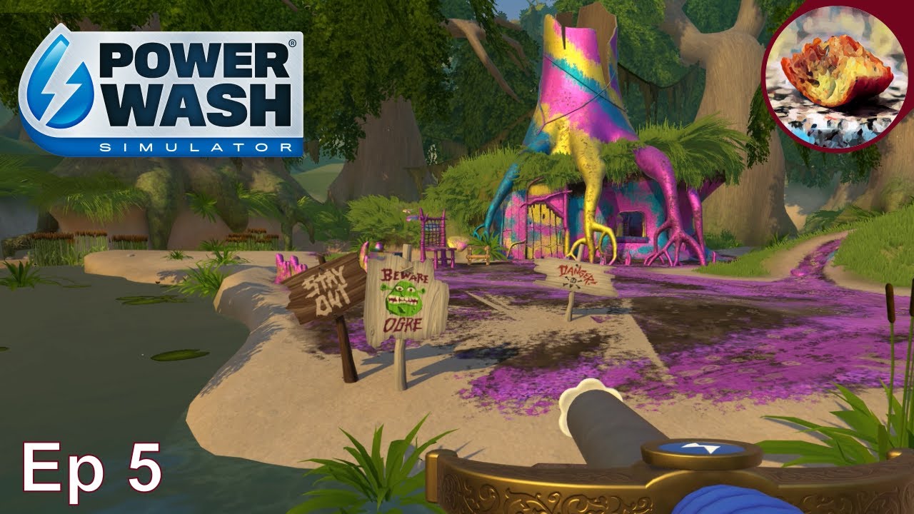 CLEANING SHREK'S SWAMP in PowerWash Simulator!