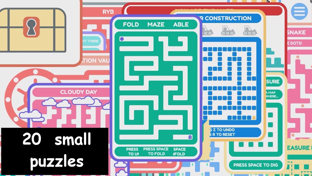 20 Small Mazes (solutions)