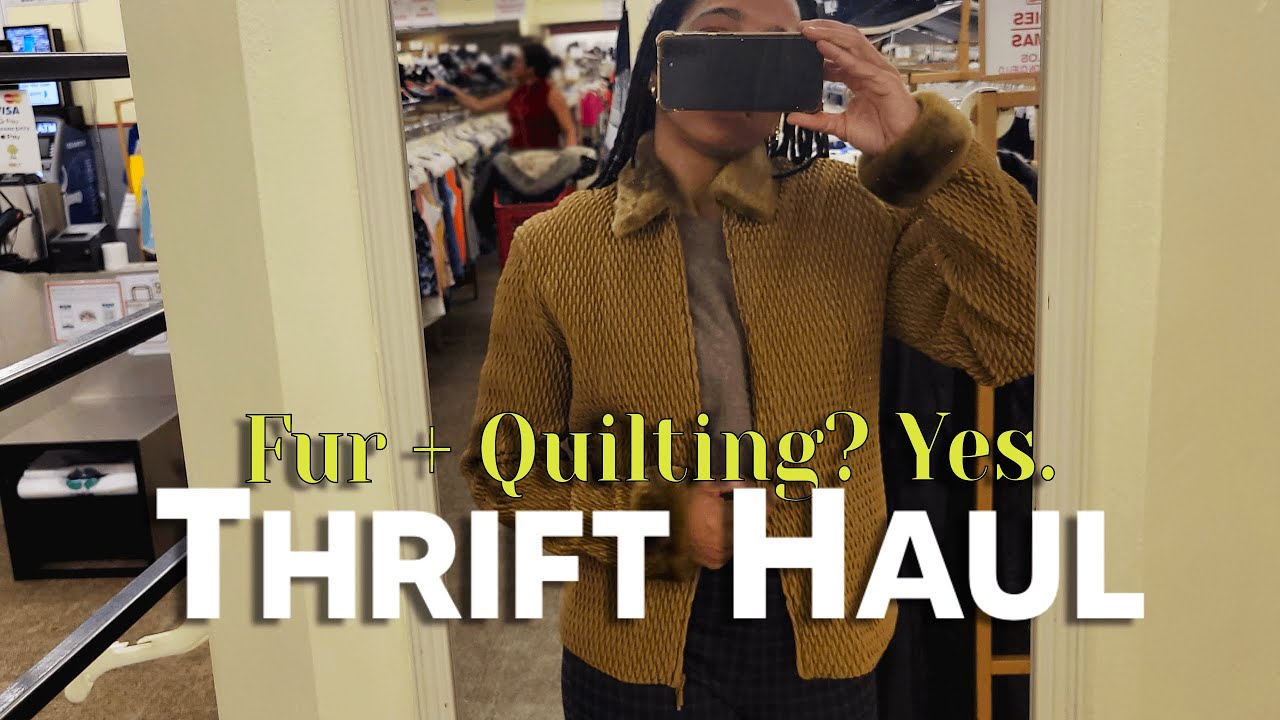 Thrift with Me | Designer Dupes Gucci, Miu Miu + Fun Vintage | Styling Try-on Haul | Model Image
