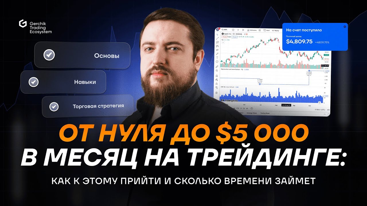 От нуля до $5 000 в месяц на трейдинге: как к этому прийти и сколько времени займет