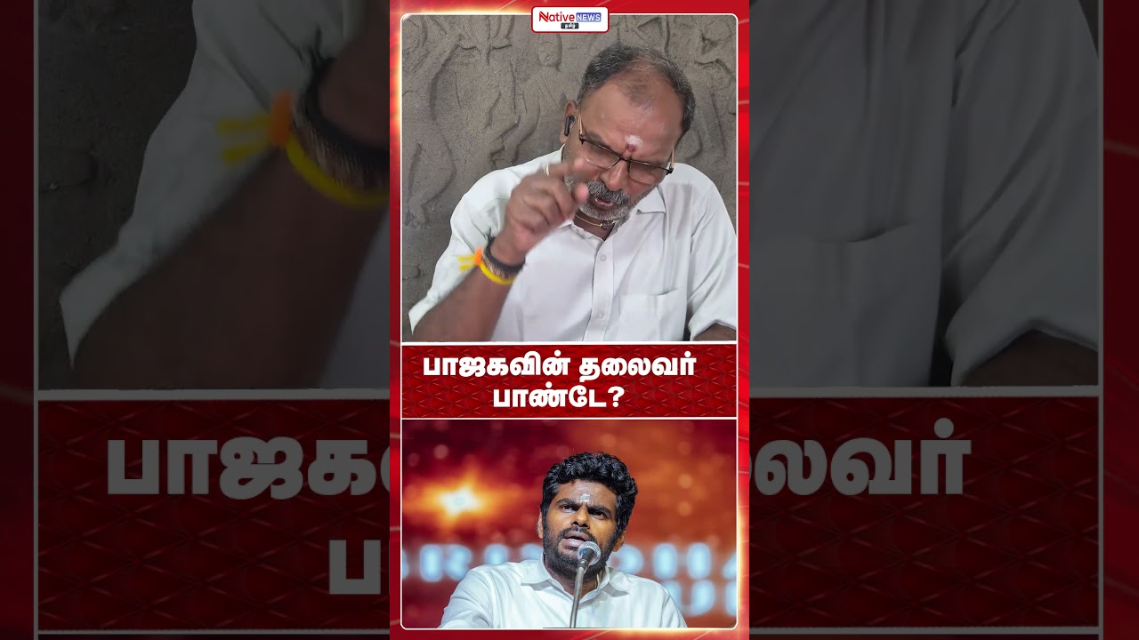 பாஜகவின் தலைவர் பாண்டே? #tamilisaisoundararajan #annamalai #rangarajpandey #vanathisrinivasan