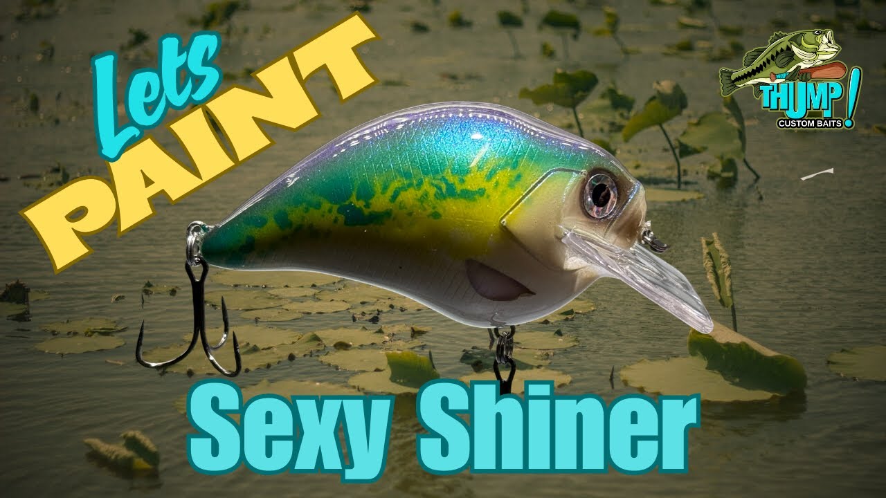 Custom Painting Tutorial 3.75&rdquo; Squarebill Crankbait &ldquo;SEXY SHINER&rdquo;