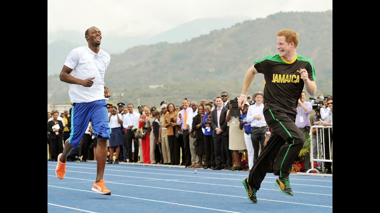 CBS Evening News with Scott Pelley - Prince Harry cheats in race with Usain Bolt