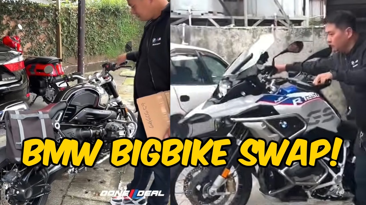 BMW BIGBIKE SWAP! 💯 | Jett Lau Rider | BMW R1250GS | BMW R9T | Swap Done Deal