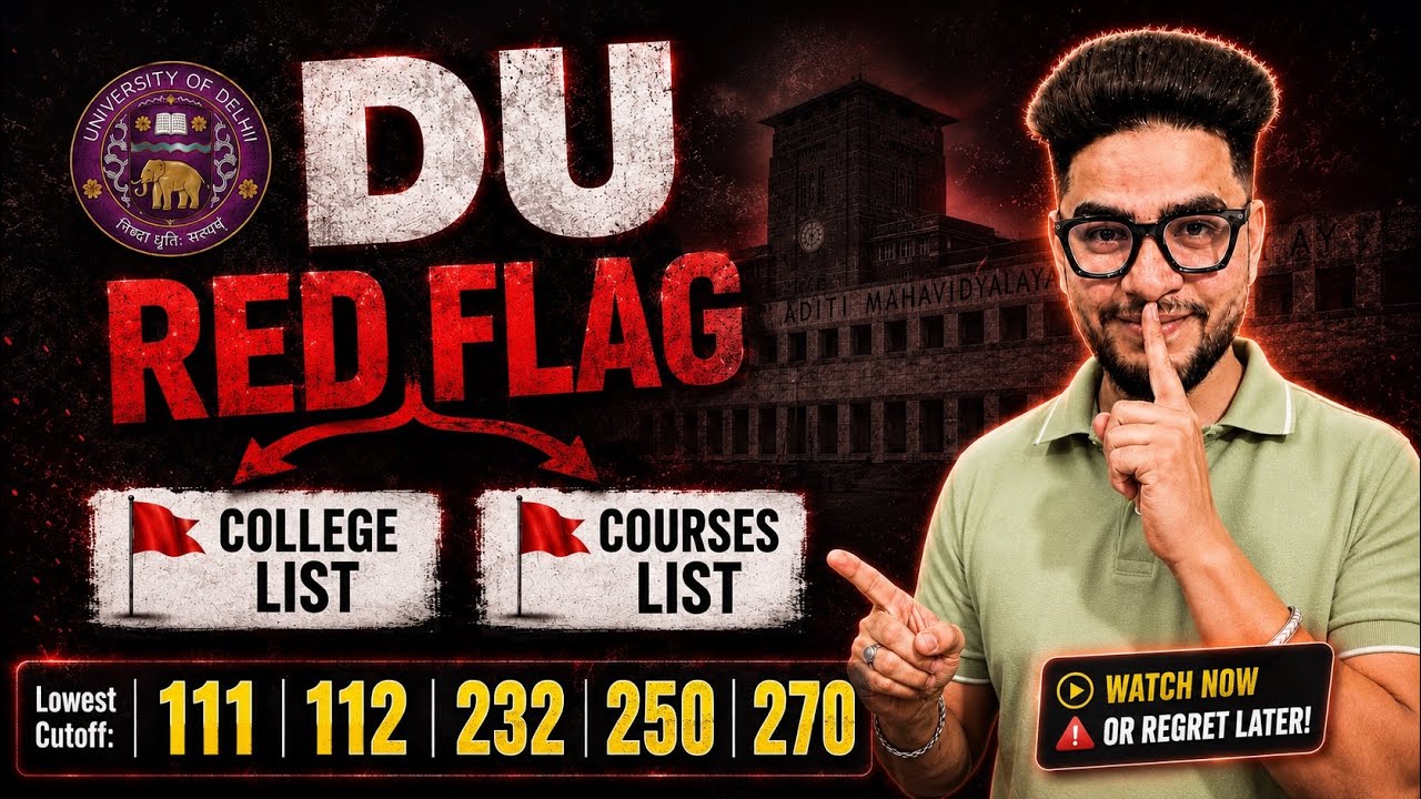 Delhi University RED FLAG⛳️ COLLEGES LIST‼️ Don't miss it ❌
