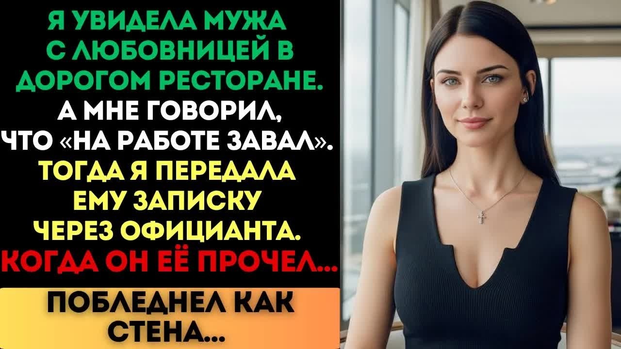 «На работе завал», — врал муж. Но когда я передала ему записку, он побледнел...