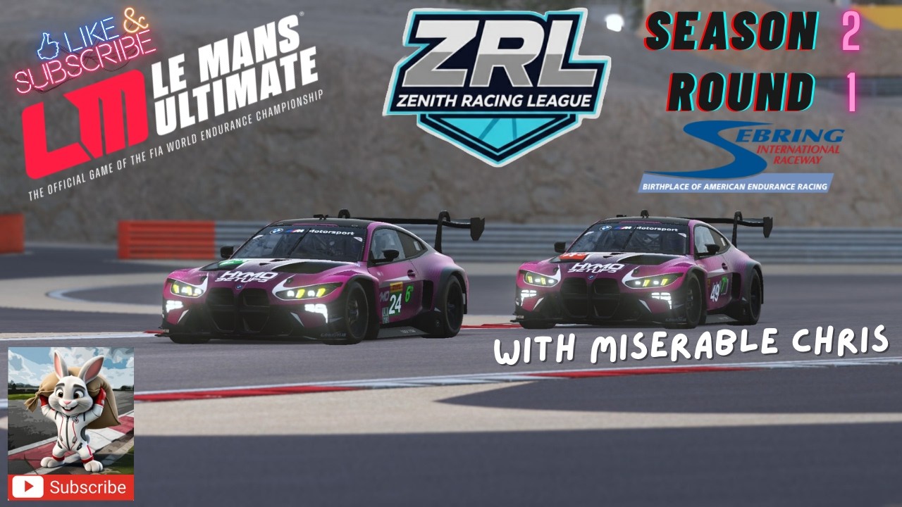 ZENITH RACING LEAGUE | SEBRING ( SCHOOL ) | SEASON 2 RACE 1