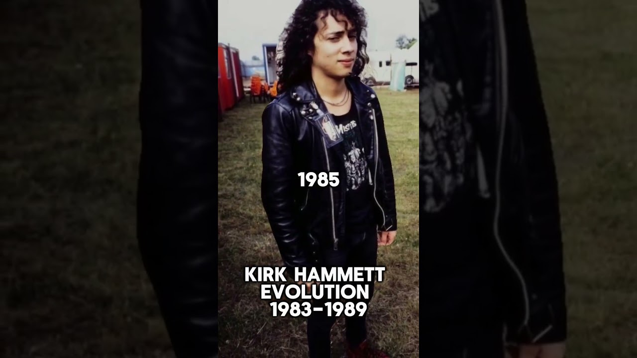 KIRK HAMMETT EVOLUTION 1983-1989 #metallica #kirkhammett #shorts
