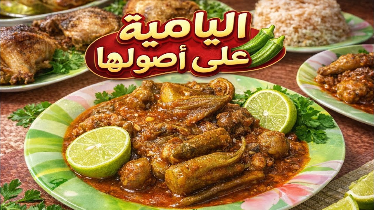 الباميه وجمالها الطريقه سهله ولذيذه لاتفوتكم المشاهده #cooking #food #طبخات #مطاعم_للعائلات #طبخ 