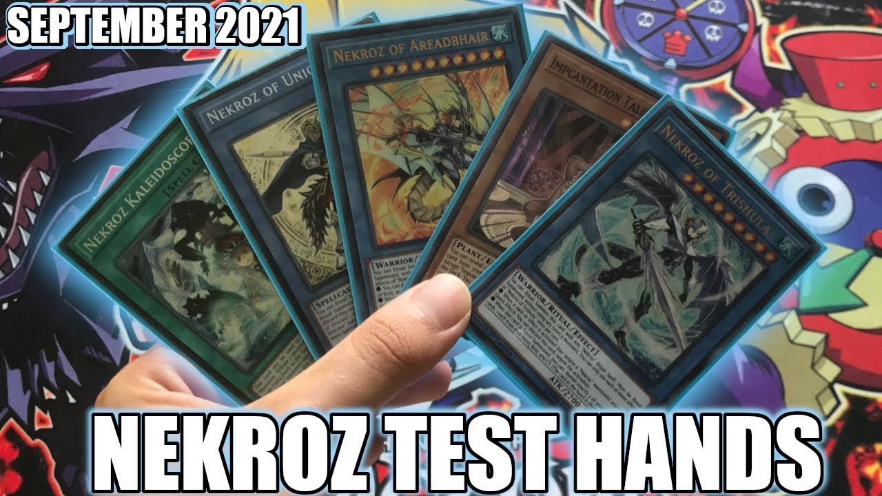 NEKROZ TEST HANDS AND COMBOS - SEPTEMBER 2021 | Yu-gi-oh!