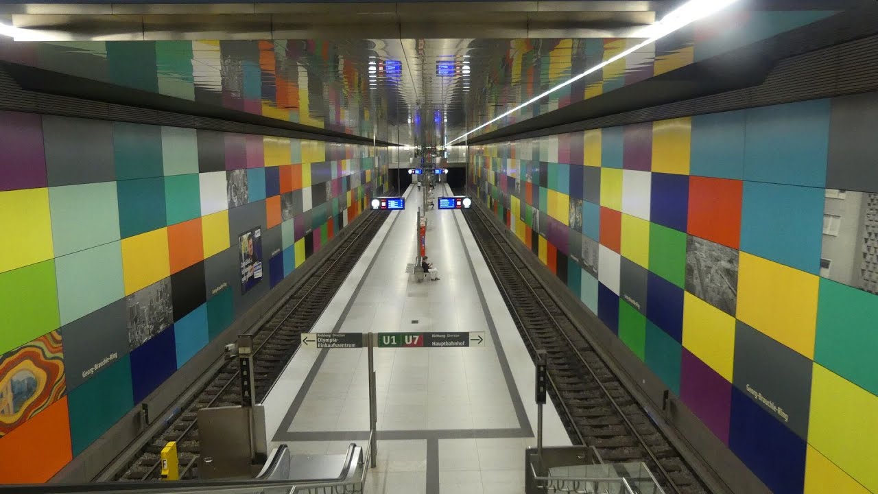 U-Bahn München Georg-Brauchle-Ring U1+U7 (mit Typ A, Typ B und Typ C)