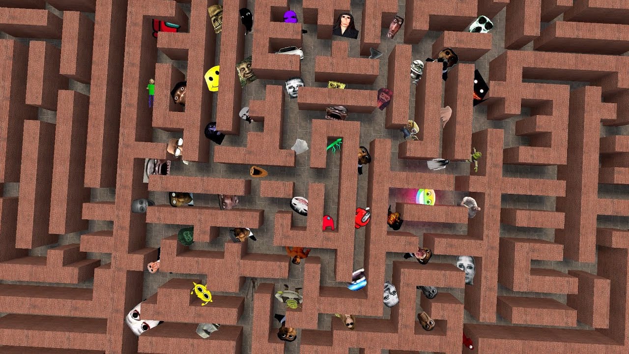 Tomino Selene Yoshie And Others In The Maze Nextbot Gmod Fun #nextbotgmod #maze
