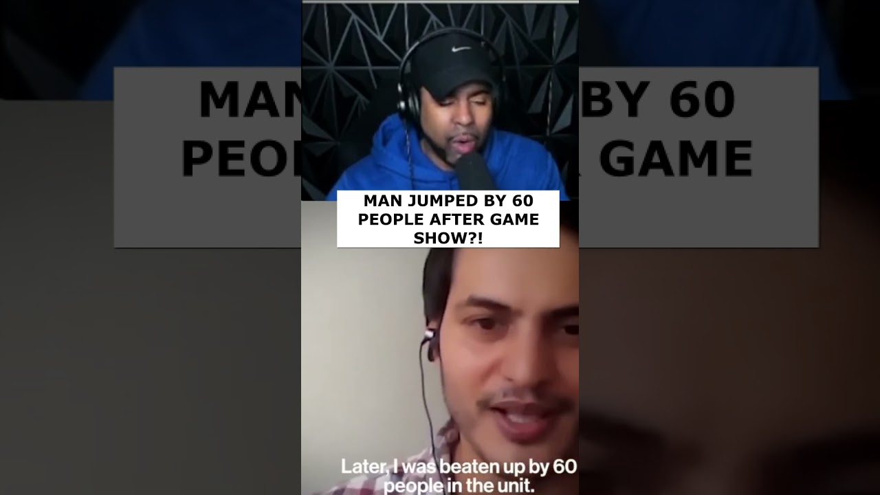 Man jumped by 60 People after game show!! #gameshows #news #reactionvideo