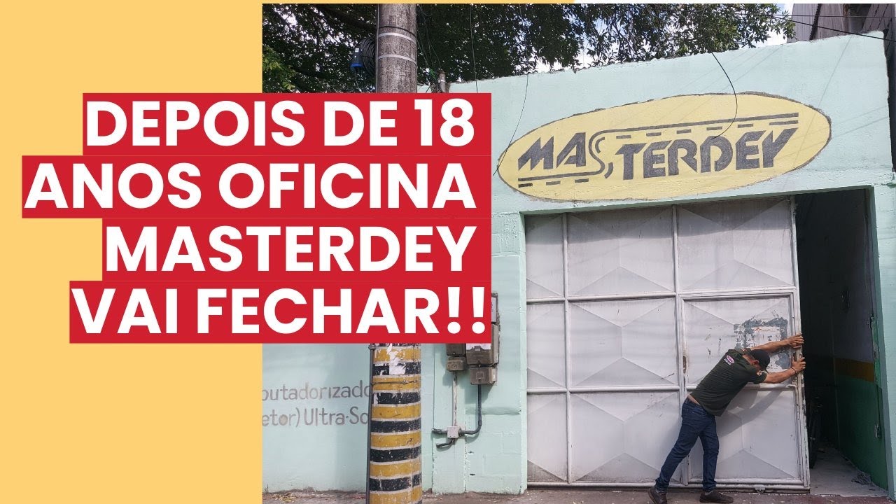 OFICINA MASTERDEY VAI FECHAR DEPOIS DE 18 ANOS, ABRINDO DE SEGUNDA A SEXTA?