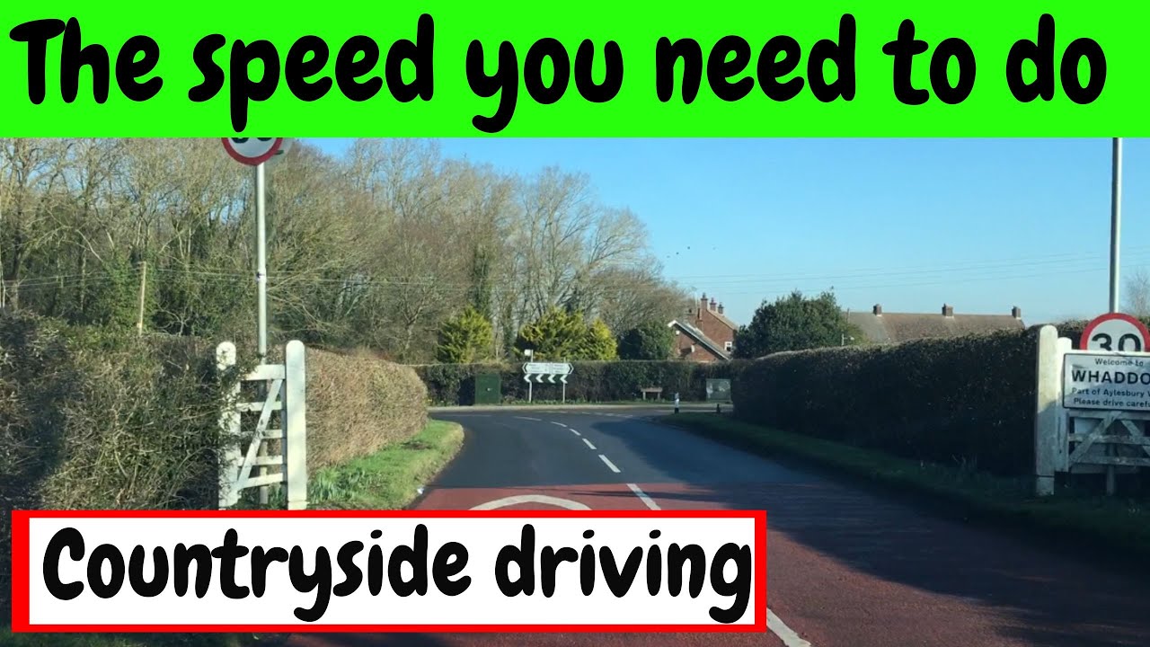 Appropriate Speeds on Country Roads Driving Lesson | Speed limits