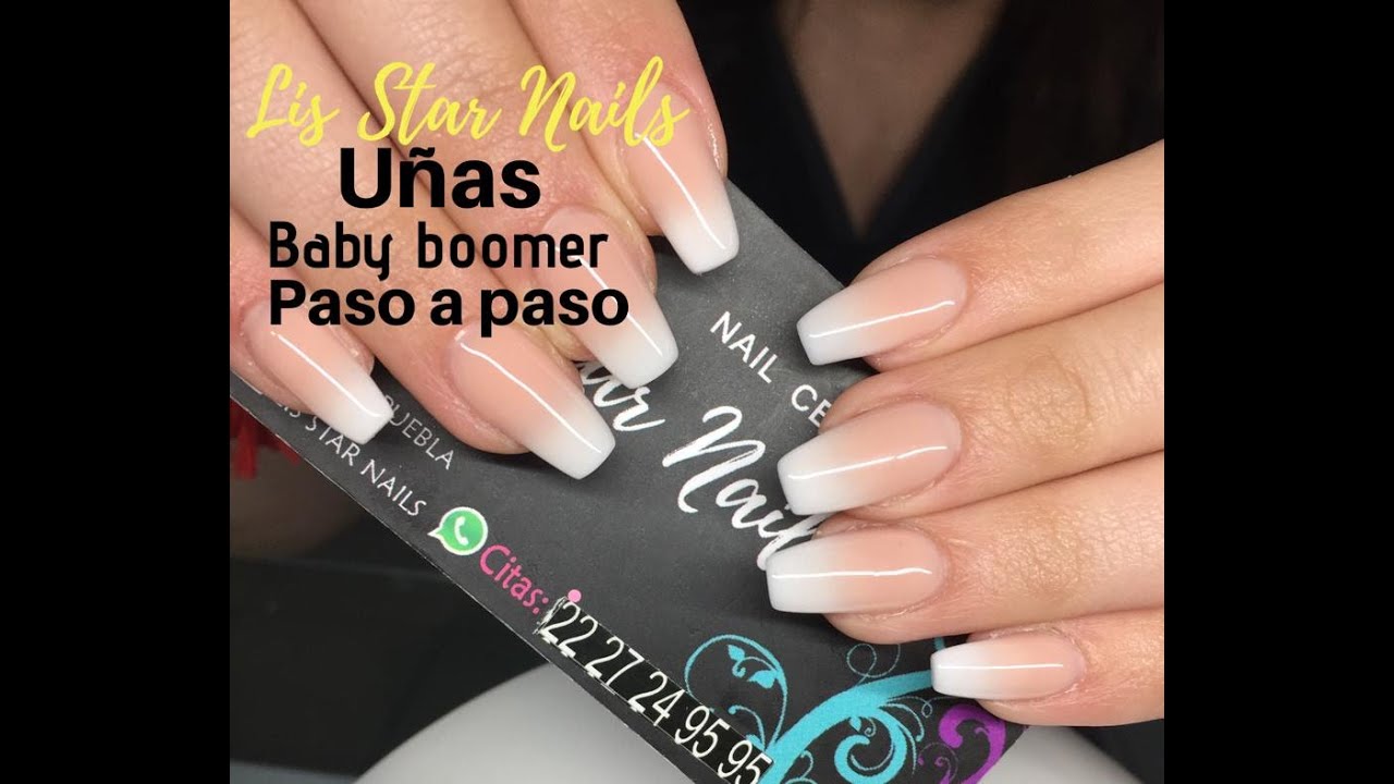 Uñas acrílicas BABY BOOMER!! paso a paso! | tutorial