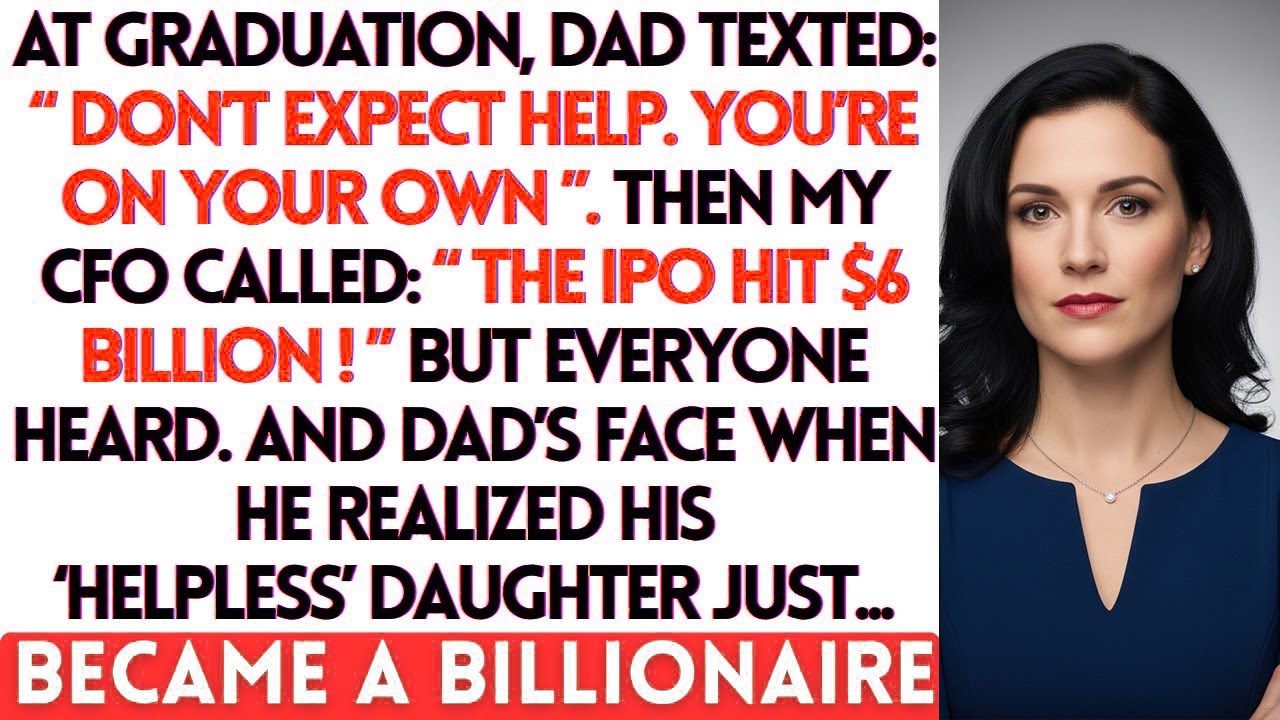 At Graduation, Dad Texted Don't Expect Help — Then My CFO Called About The IPO, And Dad