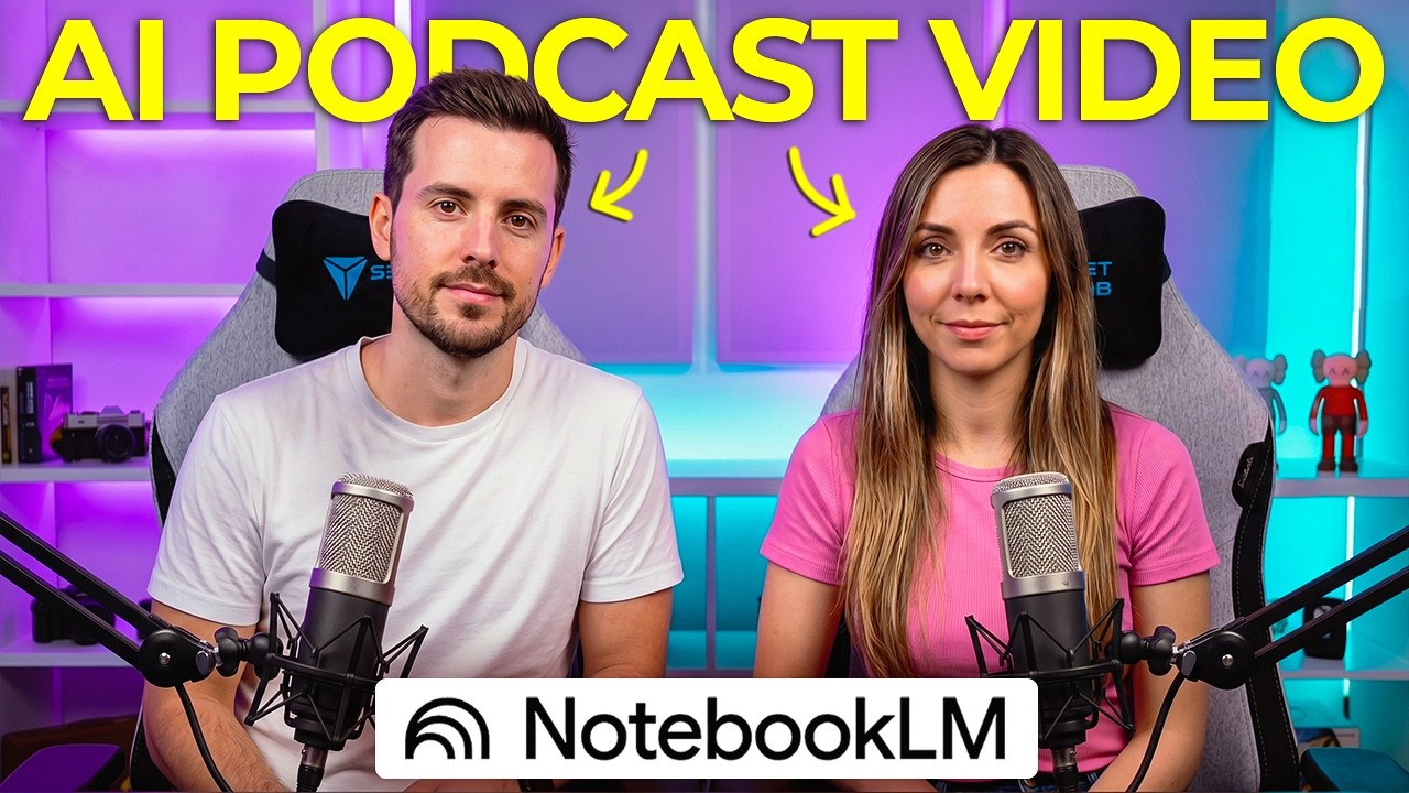 How To Make a Realistic AI Video Podcast With NotebookLM (15 mins)