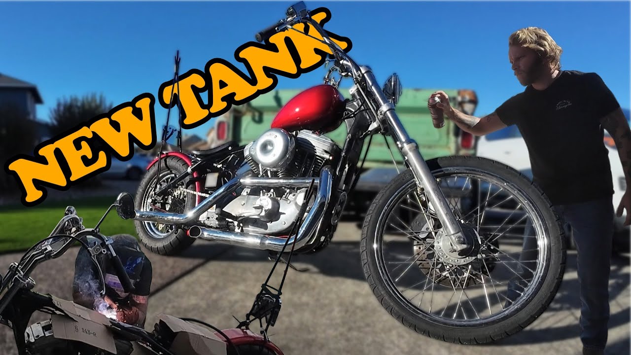 New Peanut Tank on My Sportster 1200 | Sunset Ride Through the Hills