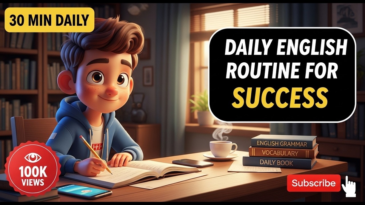 Daily English Routine for Success | How to Learn English with Discipline and Time Management