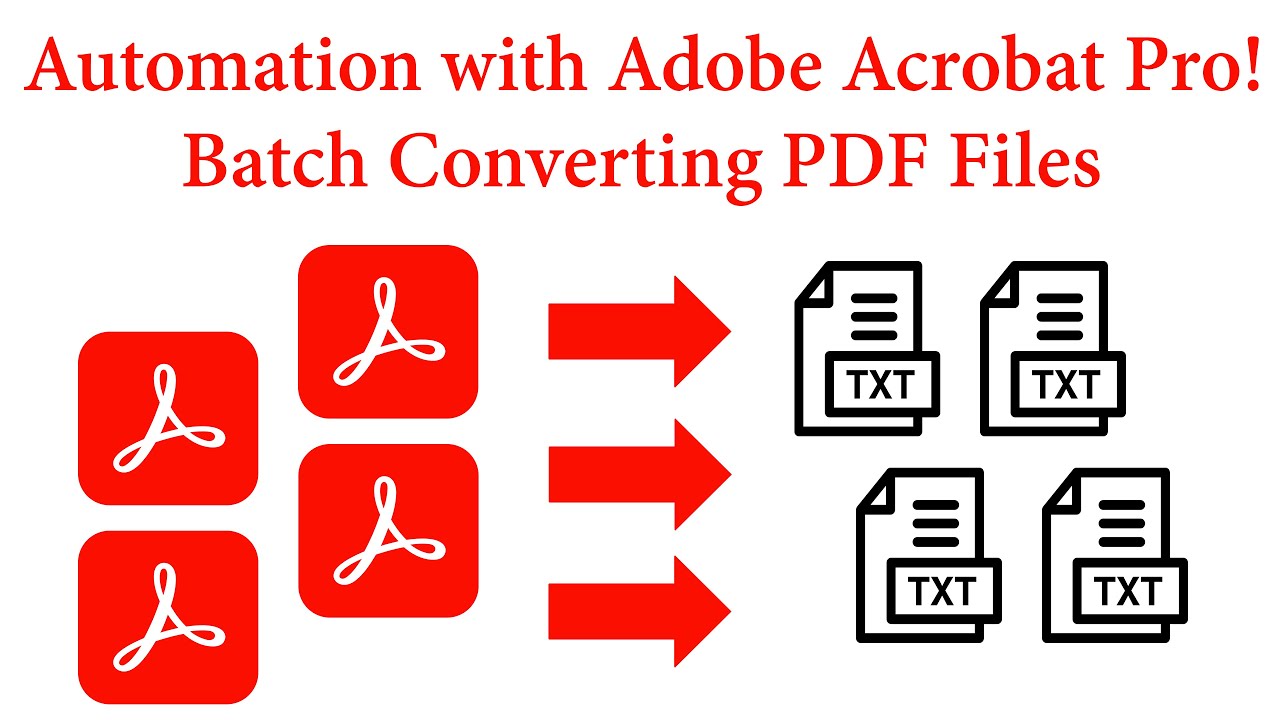 Automation with Adobe Acrobat Pro! Batch Converting PDF Files (2022)