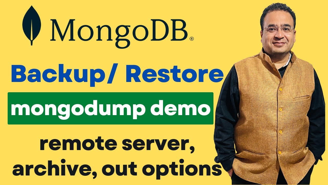 mongodump  demo (remote server, archive, out options) | MongoDB backup and restore @NeerajGarg