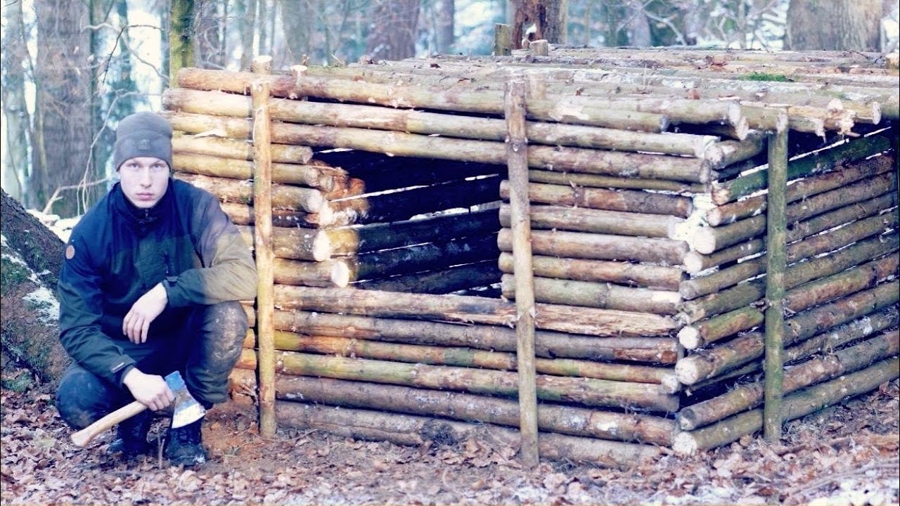 Строительство зимнего укрытия кустарников [Полная сборка]