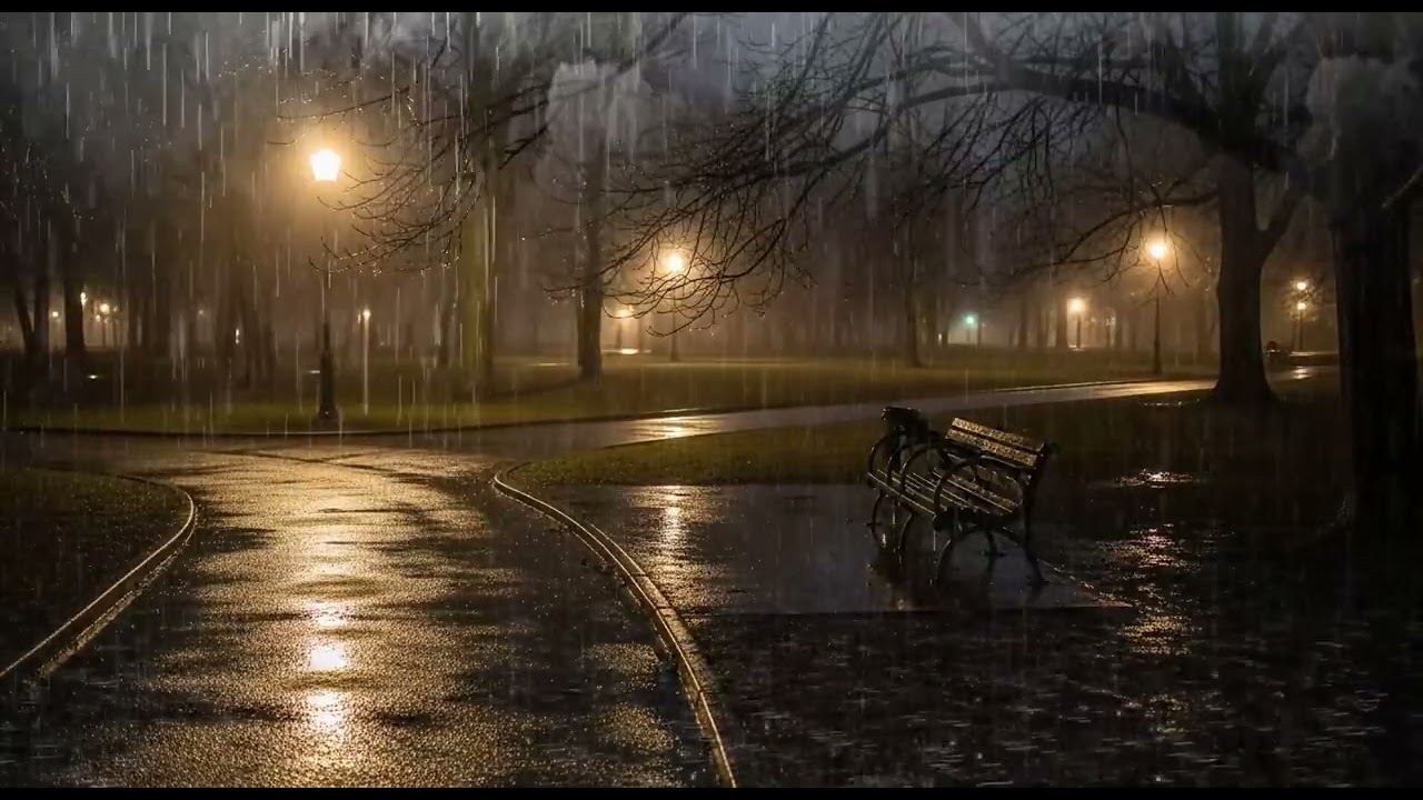 Fall Into Silence ⚡ Endless Rain & Thunder Rumble