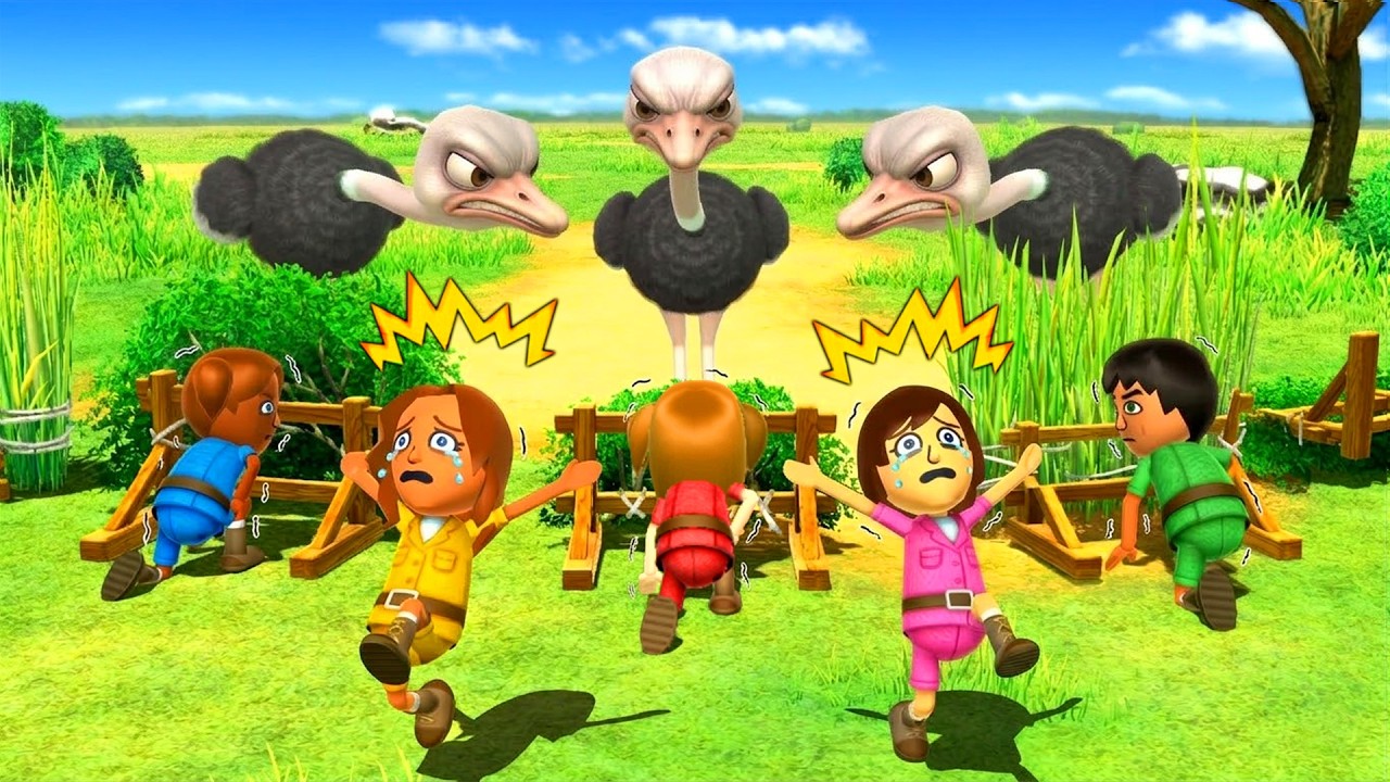 Wii Party U Minigame Battle – Jerry Vs Polly Vs Jianjun Vs Clara (Hardest Difficulty)