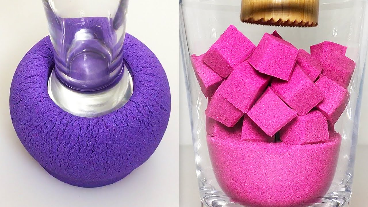 Very Satisfying and Relaxing ASMR 172 Kinetic Sand