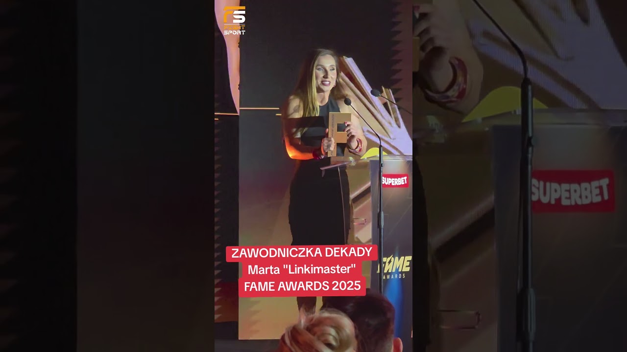 MARTA LINKIEWICZ ZAWODNICZKĄ DEKADY PODCZAS FAME AWARDS 2025