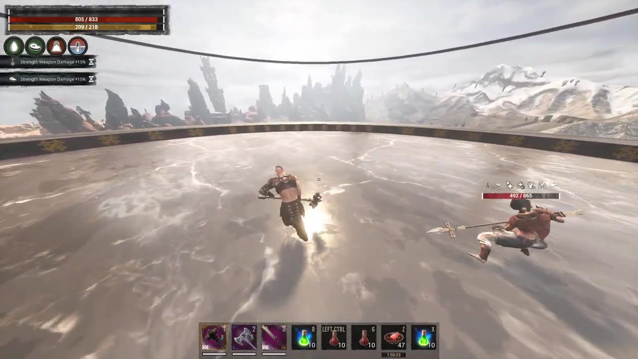 Conan Exiles 2025: Oceania PVP Battlegrounds 2h Hammer vs Spear (1:0)