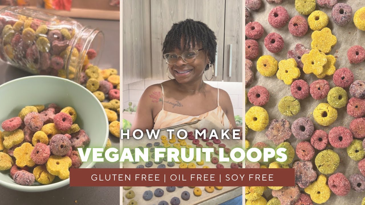Homemade Vegan Fruit Loops 🌈🌱😁 | Gluten Free, Soy Free, & Oil Free