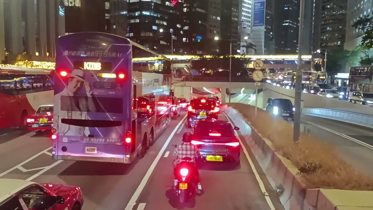 [Traffic Jam in Central] CTB 962G bus ride from Morten Terrace (Causeway Bay) to Yuet Wu Villa