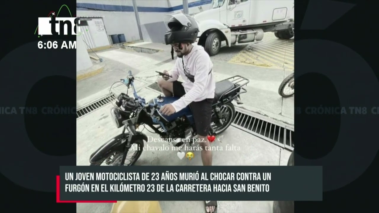Tragedia en carretera Tipitapa&ndash;San Benito: joven pierde la vida al chocar con furg&oacute;n