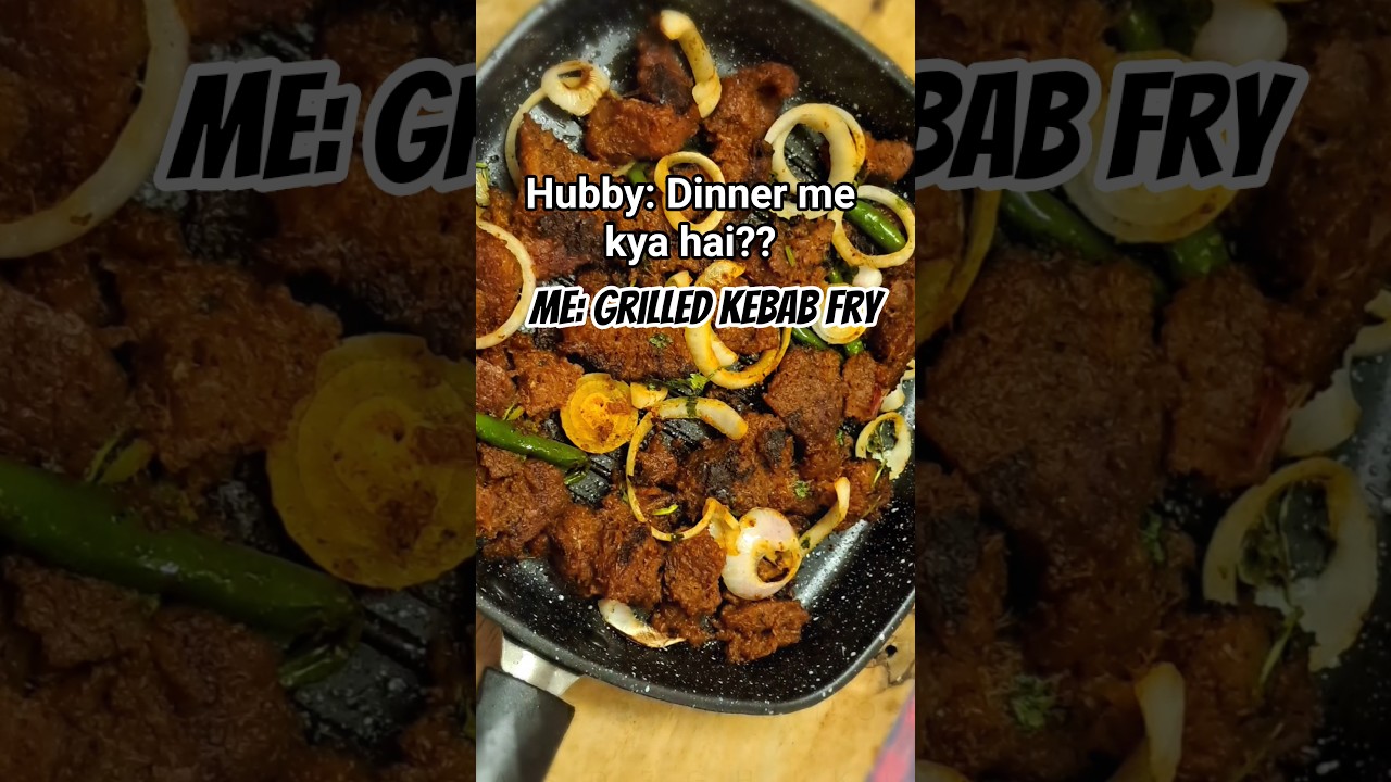 Grilled Kebab Fry #shorts #shortsfeed #viral #trending #chatkharakabab #mutton #chatkharaboti #kebab