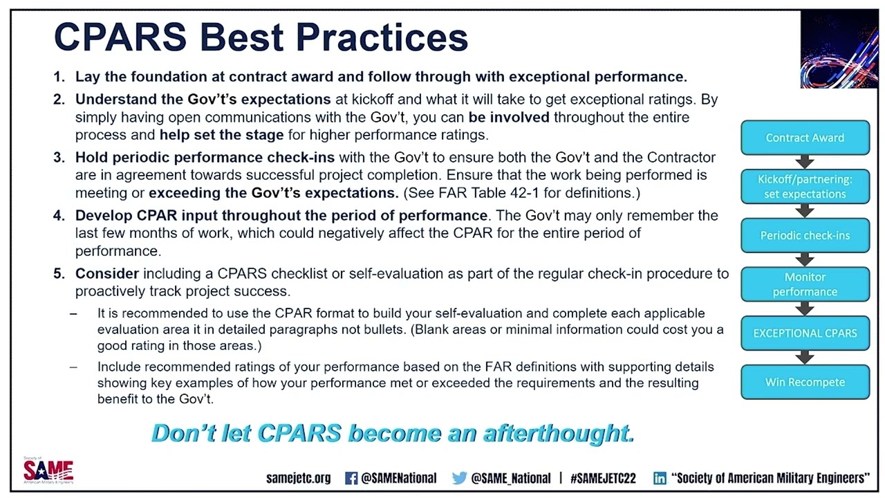 CPARS Training Video for Potential and Current VA Contractors