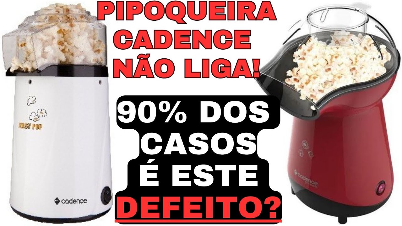 pipoqueira elétrica cadence não liga! Veja este defeito simples de resolver que acontece frequente