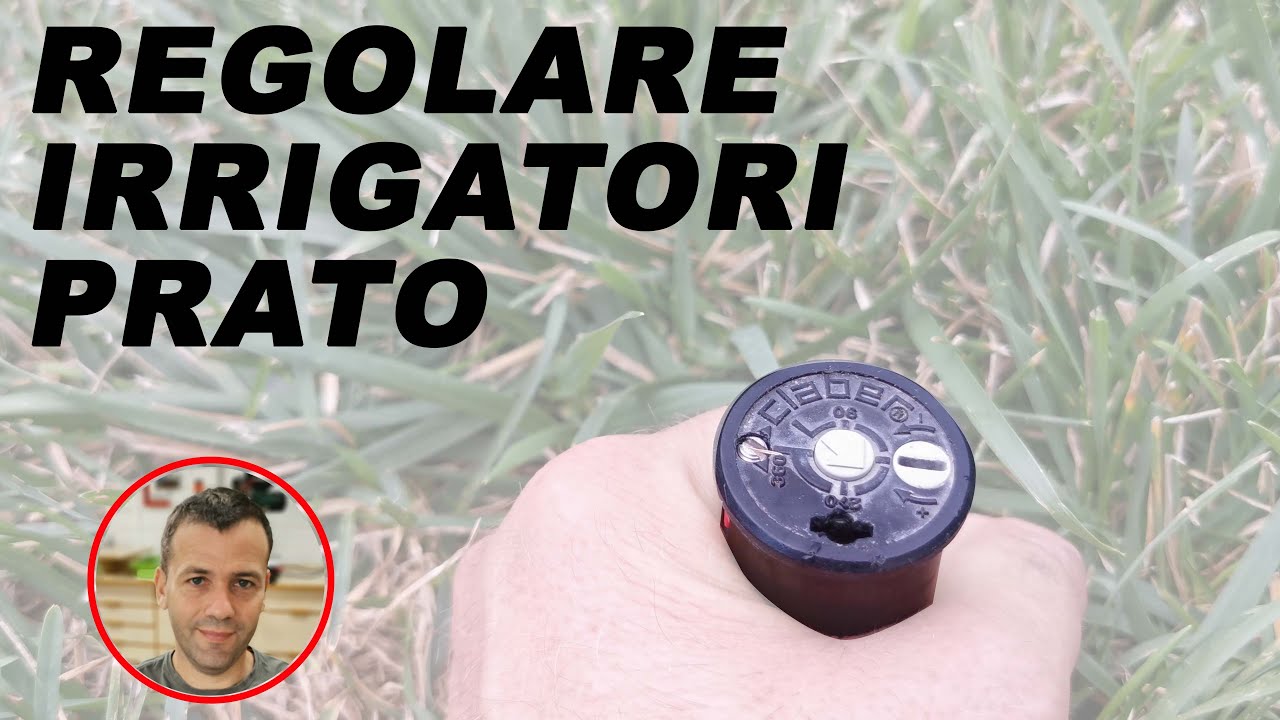Regolazione irrigatori prato