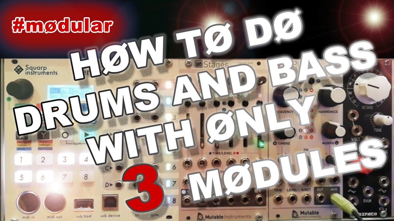 #modular 1 How to do bass and drums with at least 3 modules #eurorack