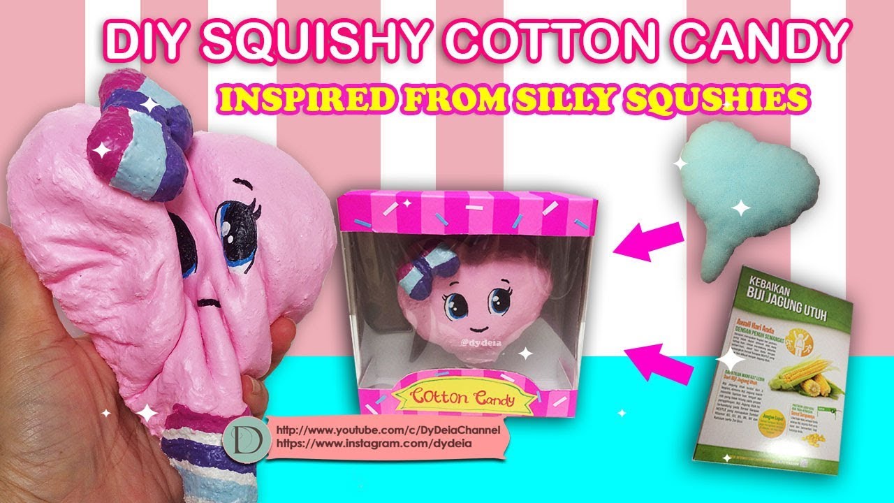 CARA MEMBUAT SQUISHY COTTON CANDY + PACKAGING