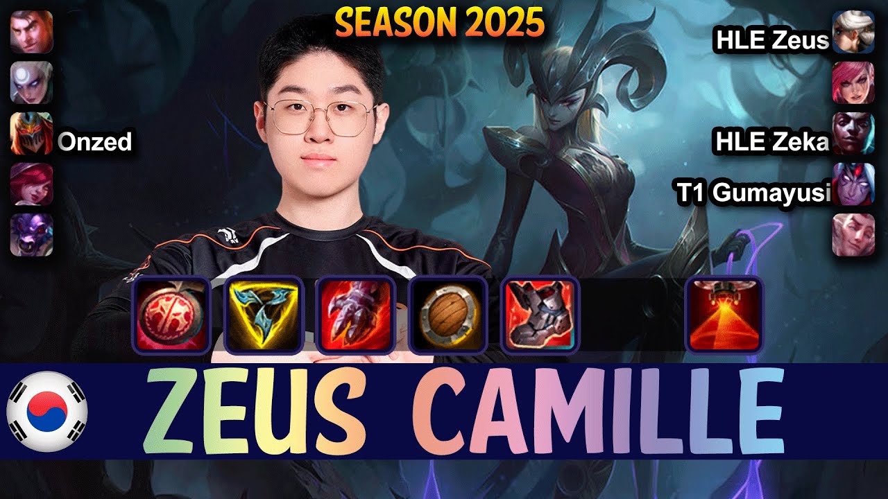 HLE Zeus CAMILLE vs JAYCE Top - Patch 25.11 KR Ranked | lolrec