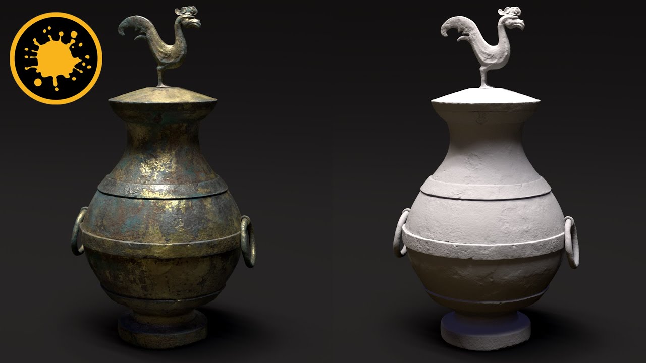 Creating an Antique Chinese Wine Container From Start to Finish Using Mari and Arnold Renderer