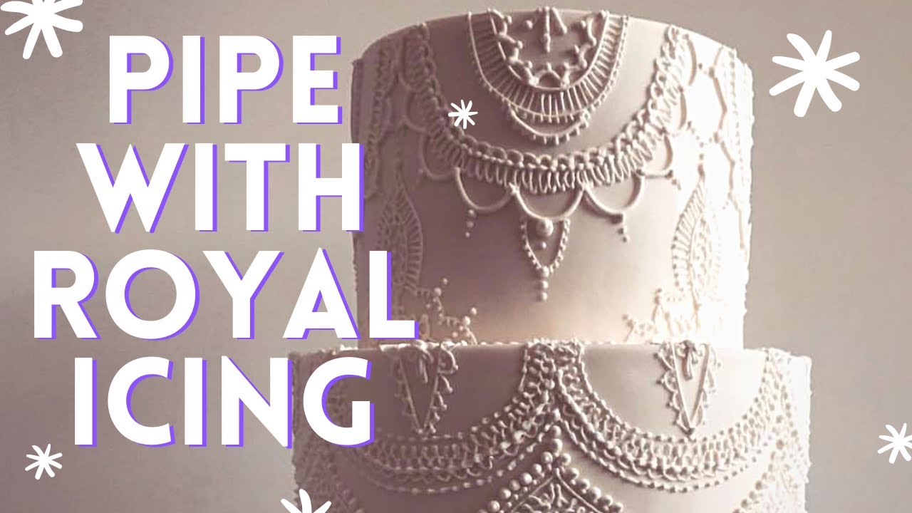 How to Pipe Royal Icing Designs for Cakes & Cookies inspired by Mehndi