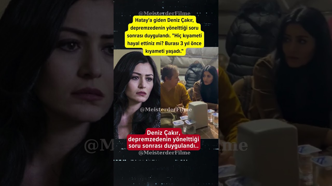 #deniz&ccedil;akır depremzede in y&ouml;nelttiği soru sonrası duygulandı #deniz&ccedil;akır #magazin #paraisletmecisi