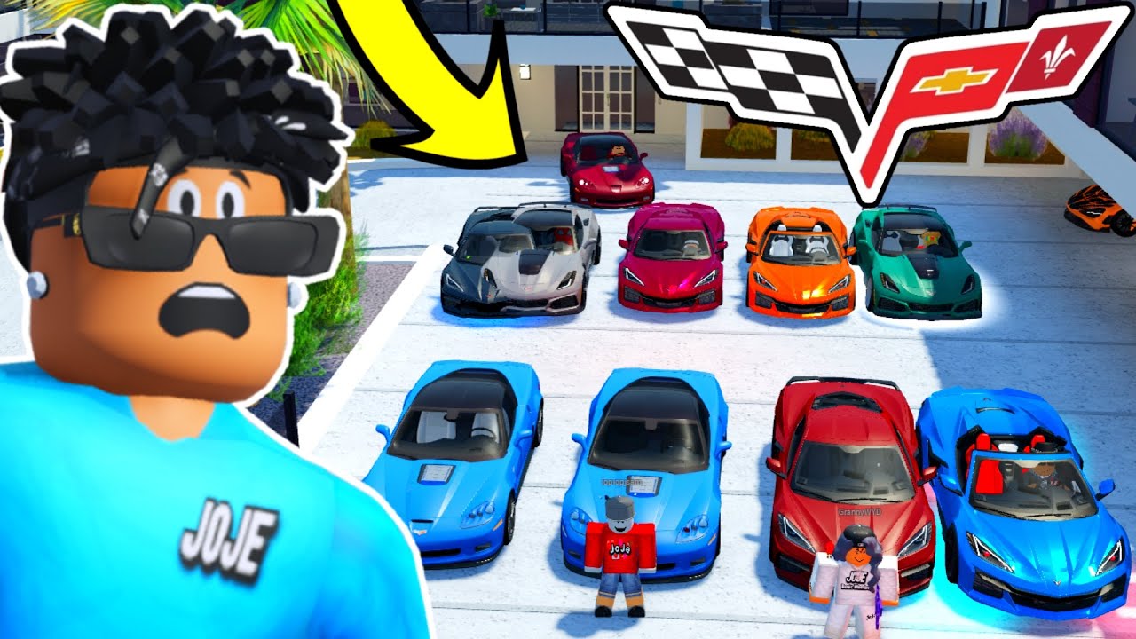 CORVETTE CARS ONLY CAR MEET IN ROBLOX DRIVING EMPIRE