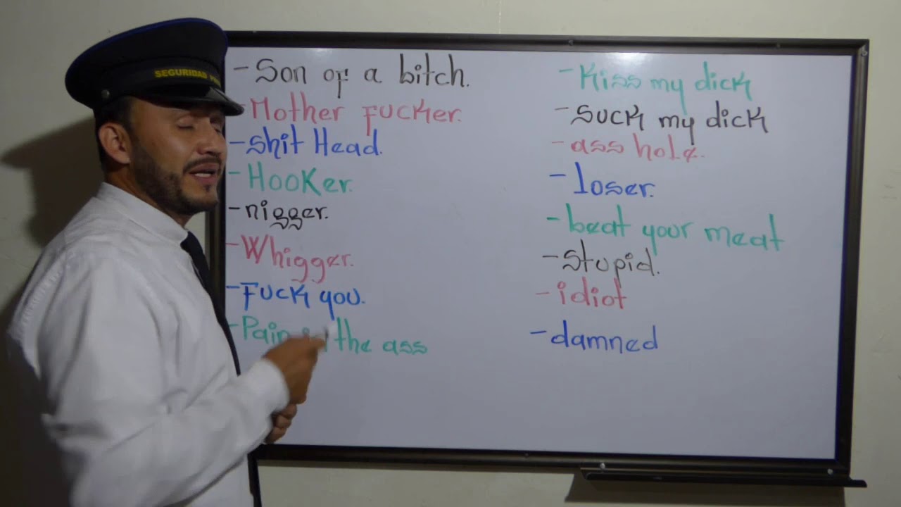 Palabras ofensivas. (Groserias) en ingles.