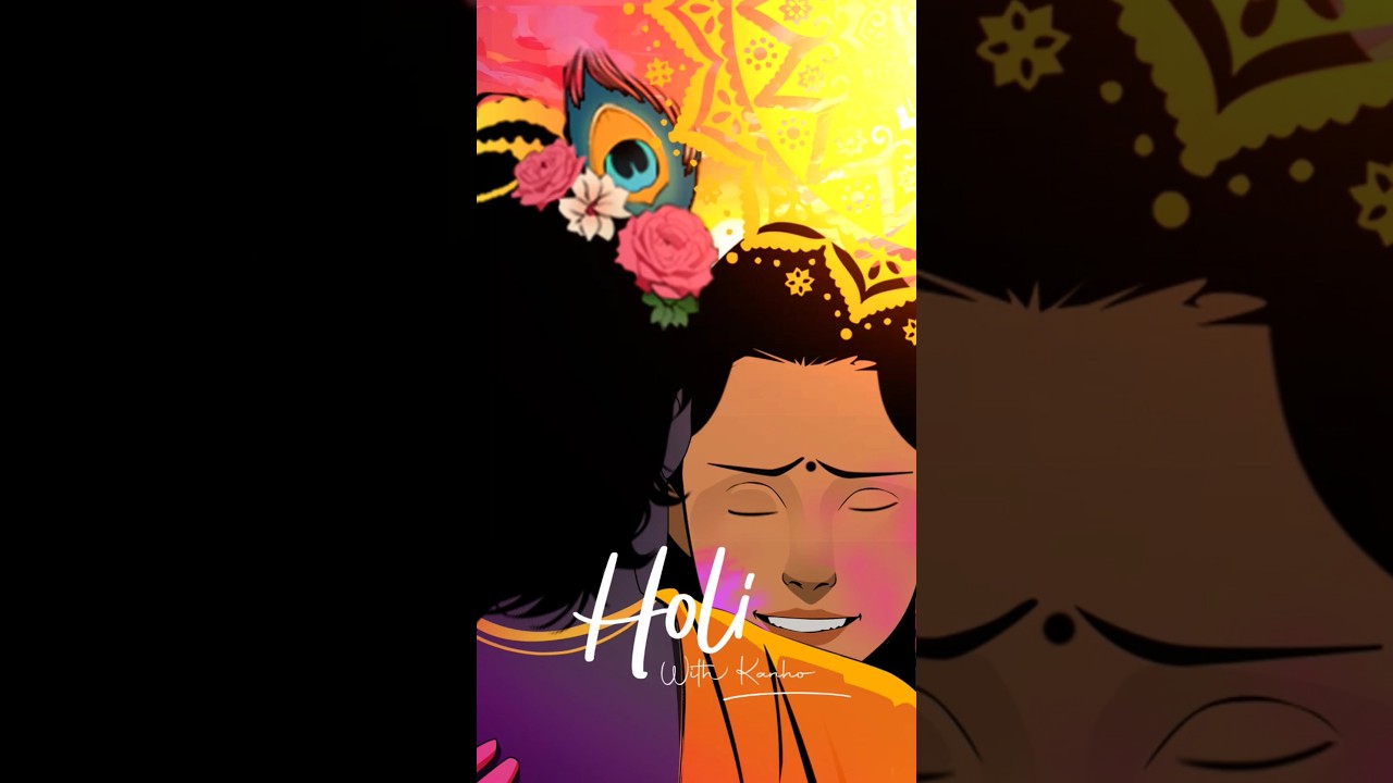 Hey..Mere Murli wale 🦚✨ #krishna #radha #holi #vrindavanholi #premanandjimaharaj #braj #kanha