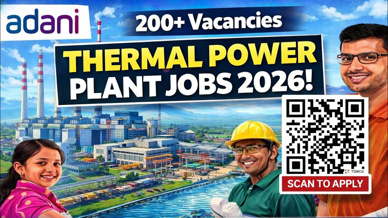 Adani Power Recruitment 2026 | 200+ Vacancy | Thermal Power Plant Jobs | Walk-in Interview